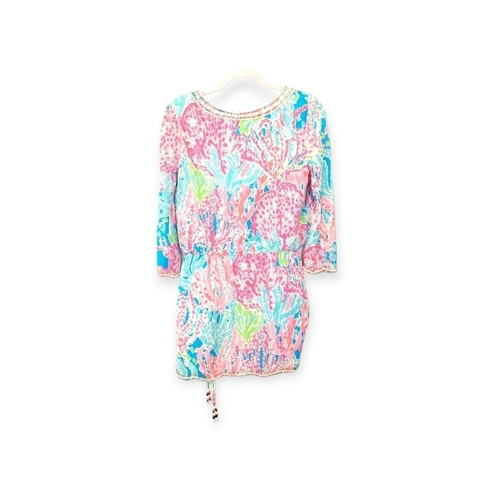 Lilly Pulitzer delisa beaded dress in let's cha-cha  size xs - Picture 6 of 9